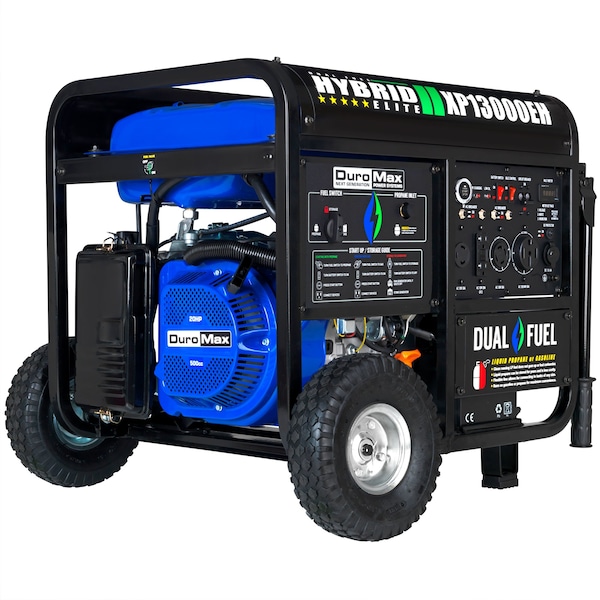 Duromax Portable Generator, Gasoline/Liquid Propane, 10,500 W/9,975 W Rated, 13,000 W/12,350 W Surge XP13000EH - main